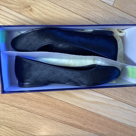 Brooks Brothers Black Calf Hair Ballet Flats size 6.5 New in box - Picture 9 of 11